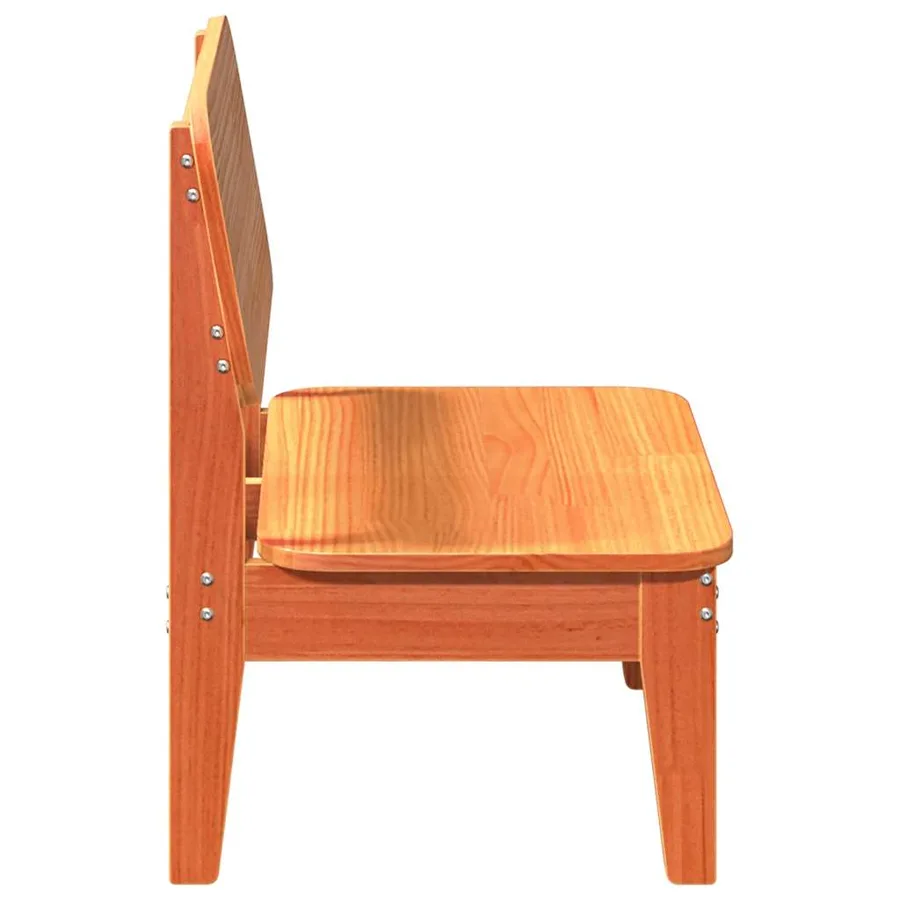 Chaises de jardin lot de 2 cire marron 60x52,5x72 cm - 5