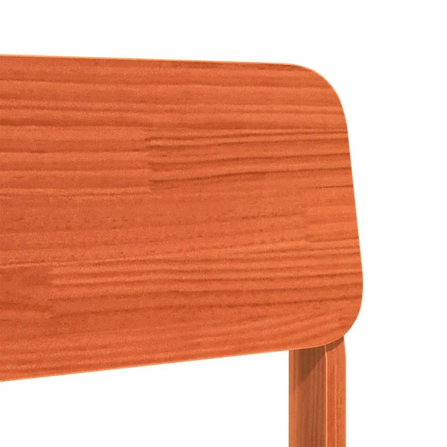 Chaises de jardin lot de 2 cire marron 60x52,5x72 cm - 8