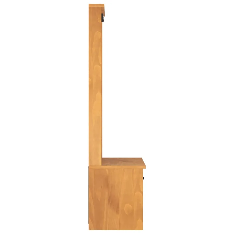 Portemanteau SANDNES 87x40x159,5 cm bois massif pin - 7