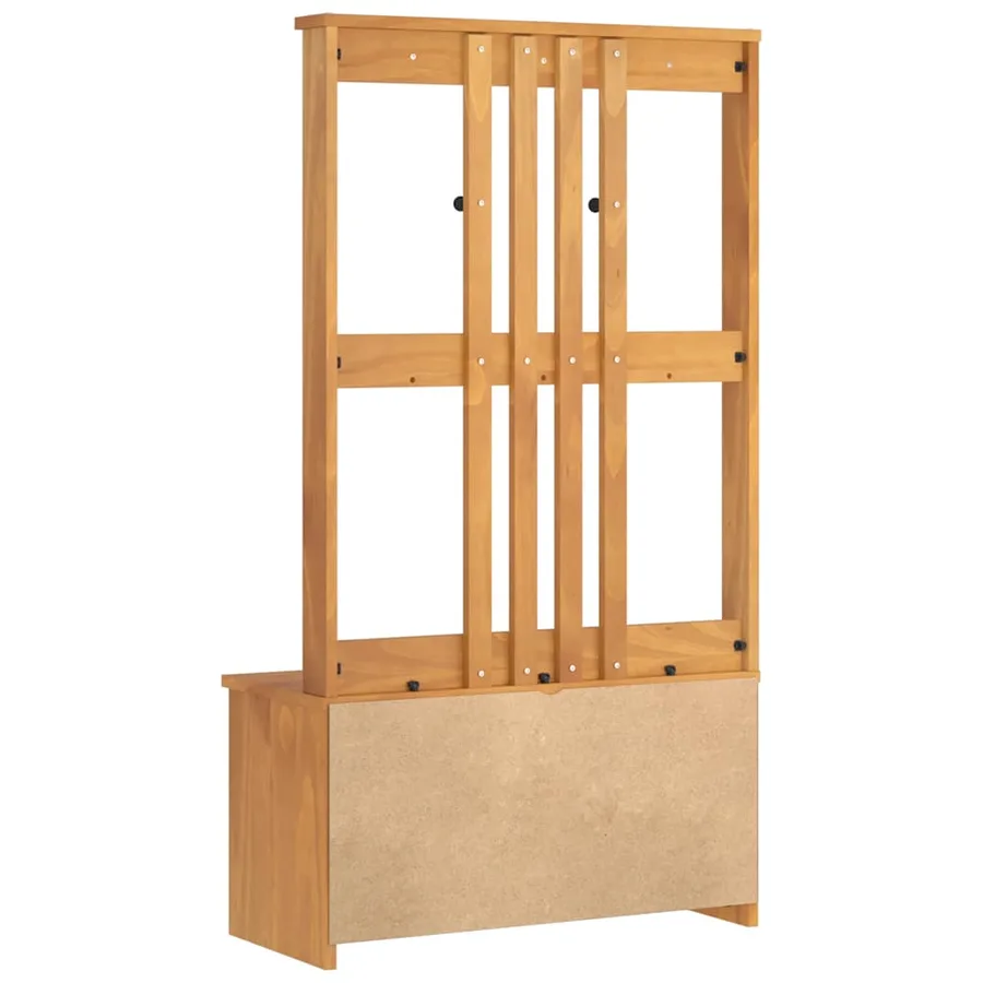 Portemanteau SANDNES 87x40x159,5 cm bois massif pin - 8