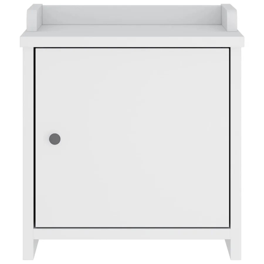 Banc de couloir SANDNES blanc 45x40x50 cm bois de pin massif - 6