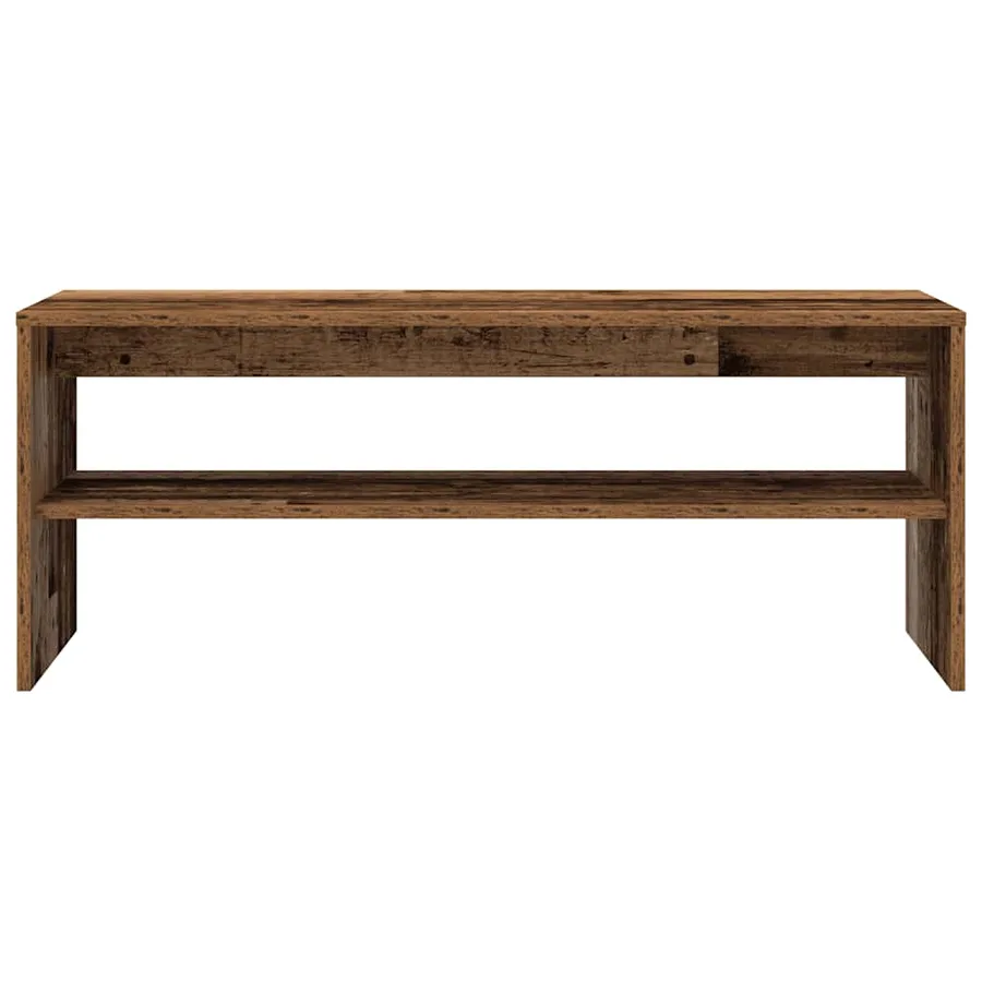 Meuble TV vieux bois 100x40x40 cm bois d'ingénierie - 5