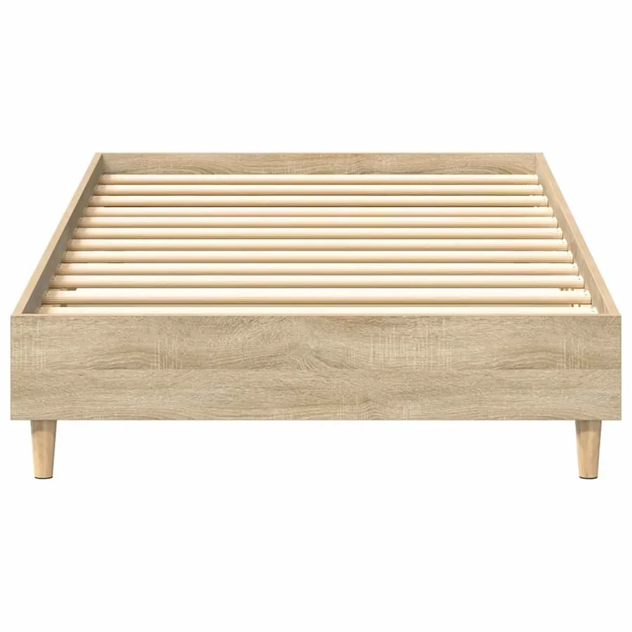Cadre de lit sans matelas chêne sonoma 90x190 cm - 5