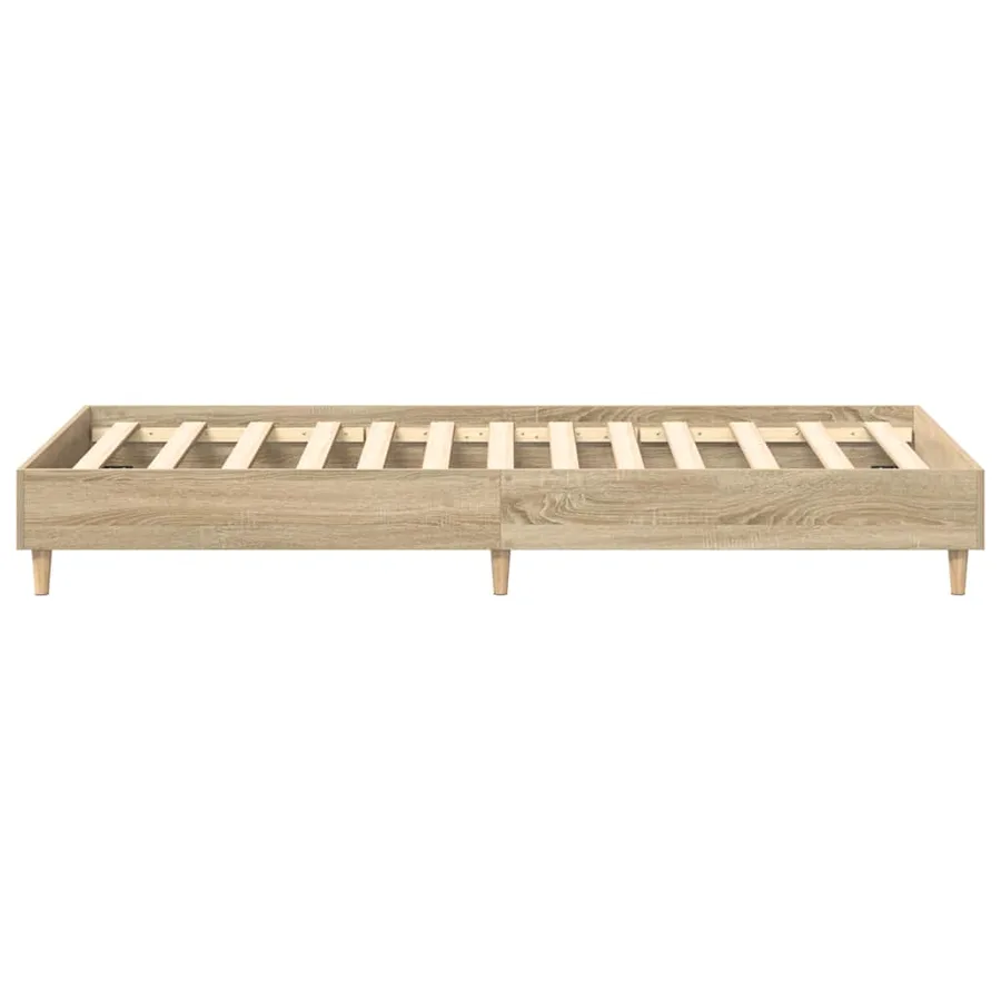 Cadre de lit sans matelas chêne sonoma 90x190 cm - 6