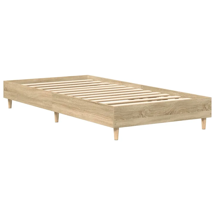 Cadre de lit sans matelas chêne sonoma 90x190 cm - 7