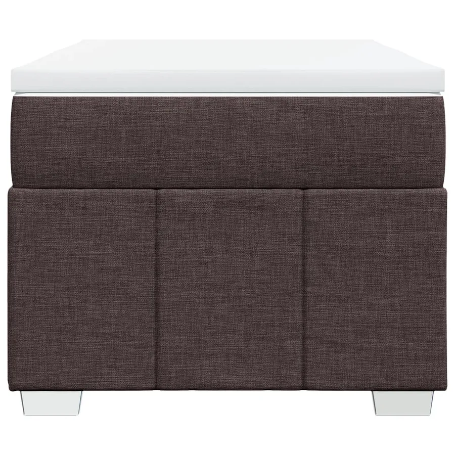 Sommier à lattes de lit avec matelas Marron foncé 90x200 cm - 4