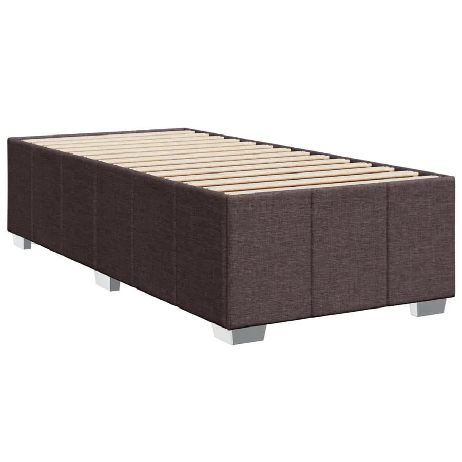 Sommier à lattes de lit avec matelas Marron foncé 90x200 cm - 5