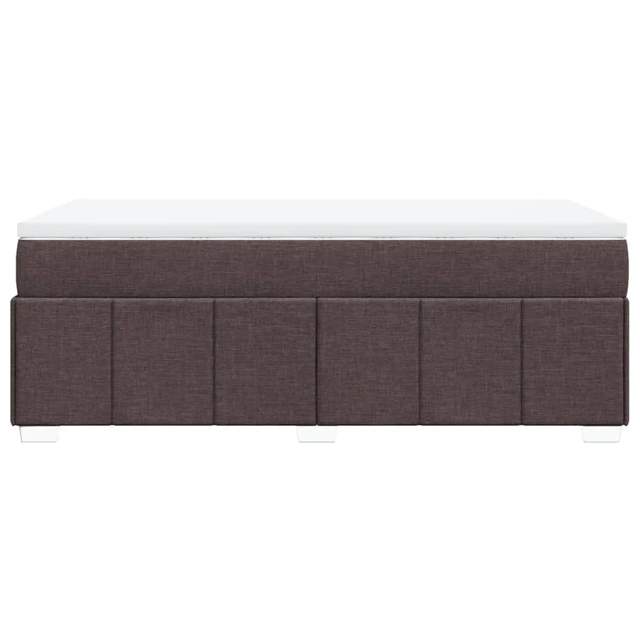 Sommier à lattes de lit avec matelas Marron foncé 90x200 cm - 8