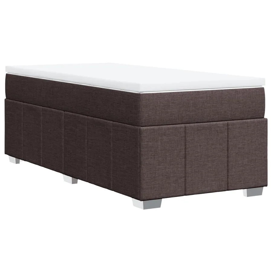 Sommier à lattes de lit avec matelas Marron foncé 90x200 cm - 9