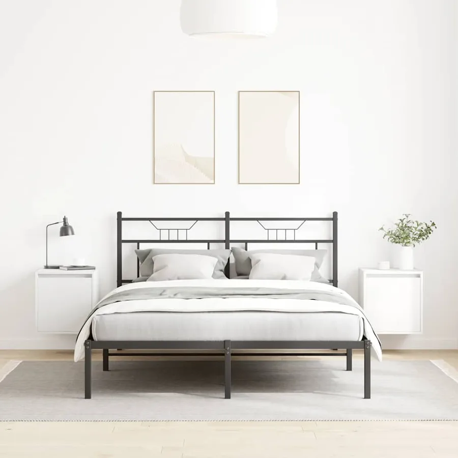 Tables de chevet murales 2 pcs blanc 38x34x40 cm - 3