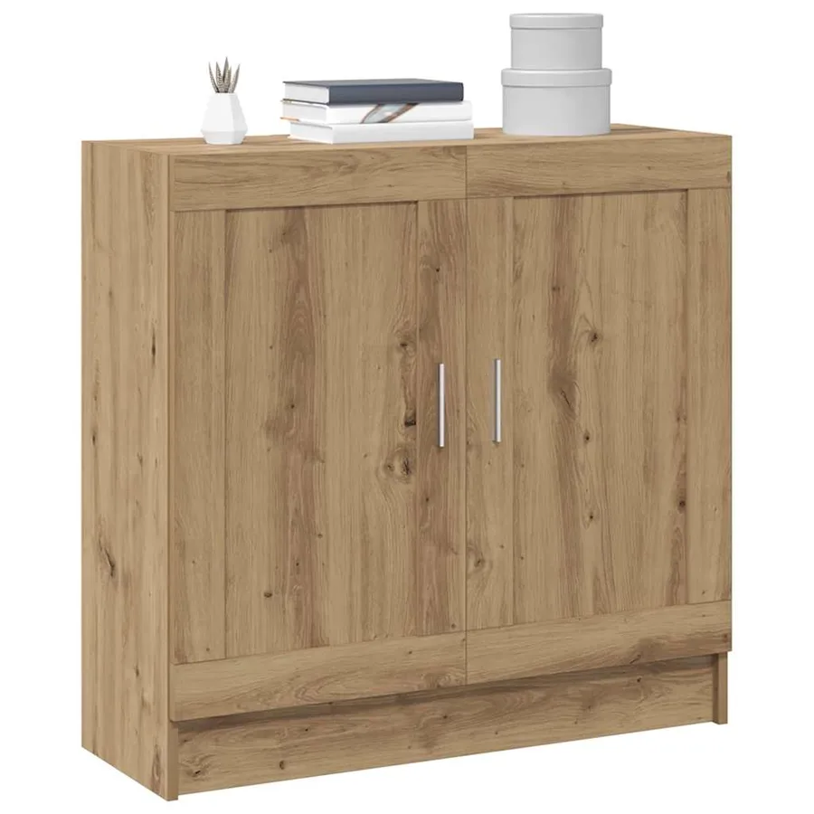 Bibliothèque chêne artisanal 82,5x30,5x80 cm bois d'ingénierie - 10