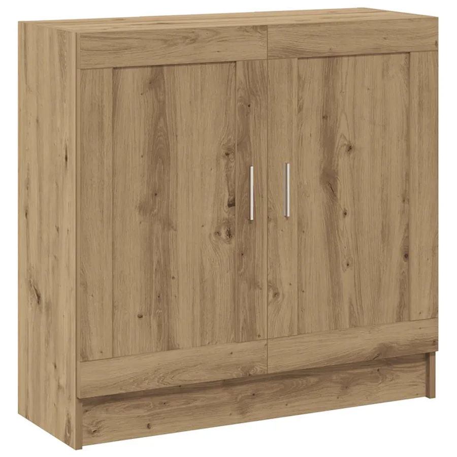 Bibliothèque chêne artisanal 82,5x30,5x80 cm bois d'ingénierie - 2