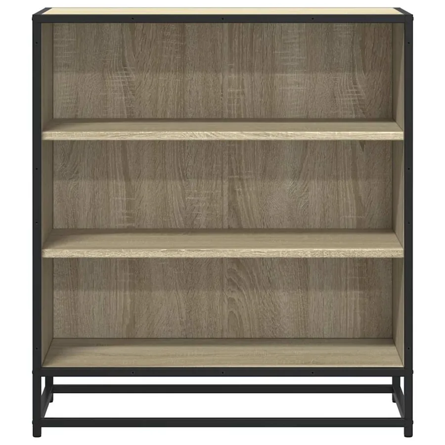 Buffet chêne sonoma 68x35x76 cm bois d'ingénierie et métal - 4