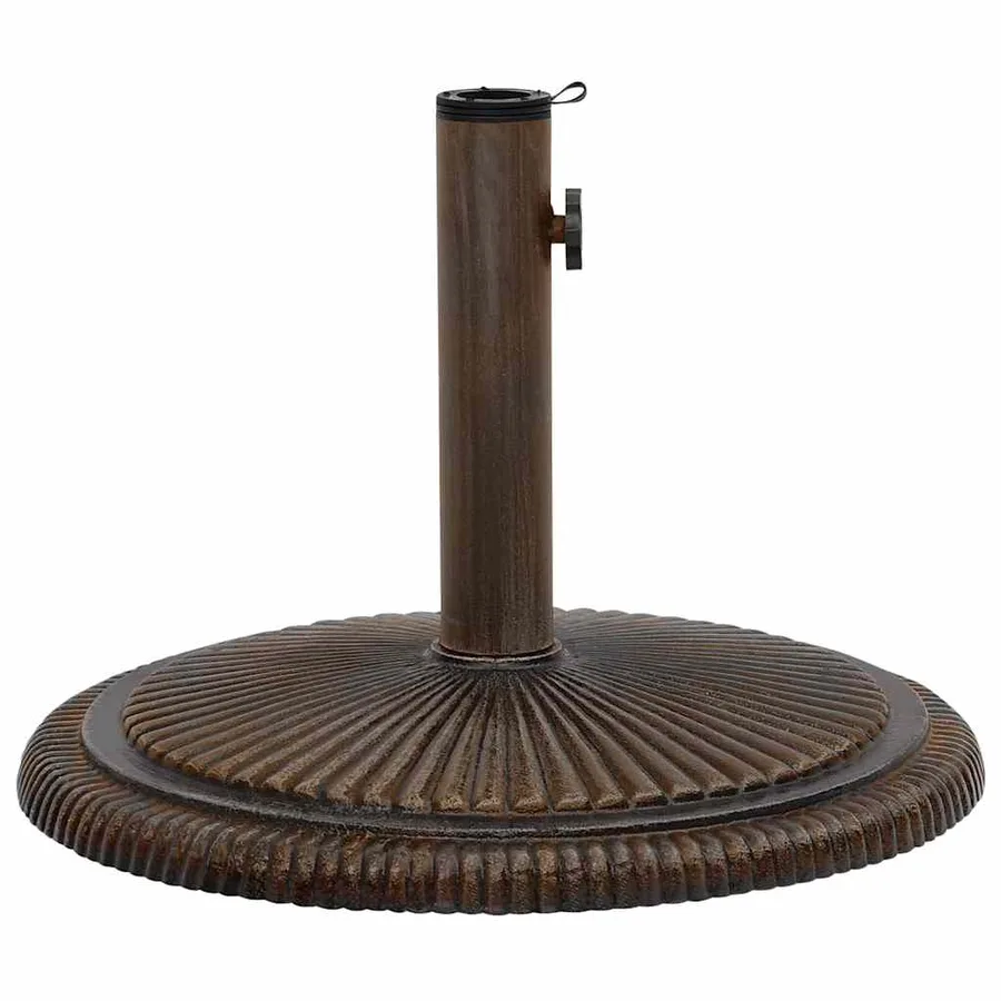 Socle de parasol Bronze 45x45x30 cm Fonte - 4