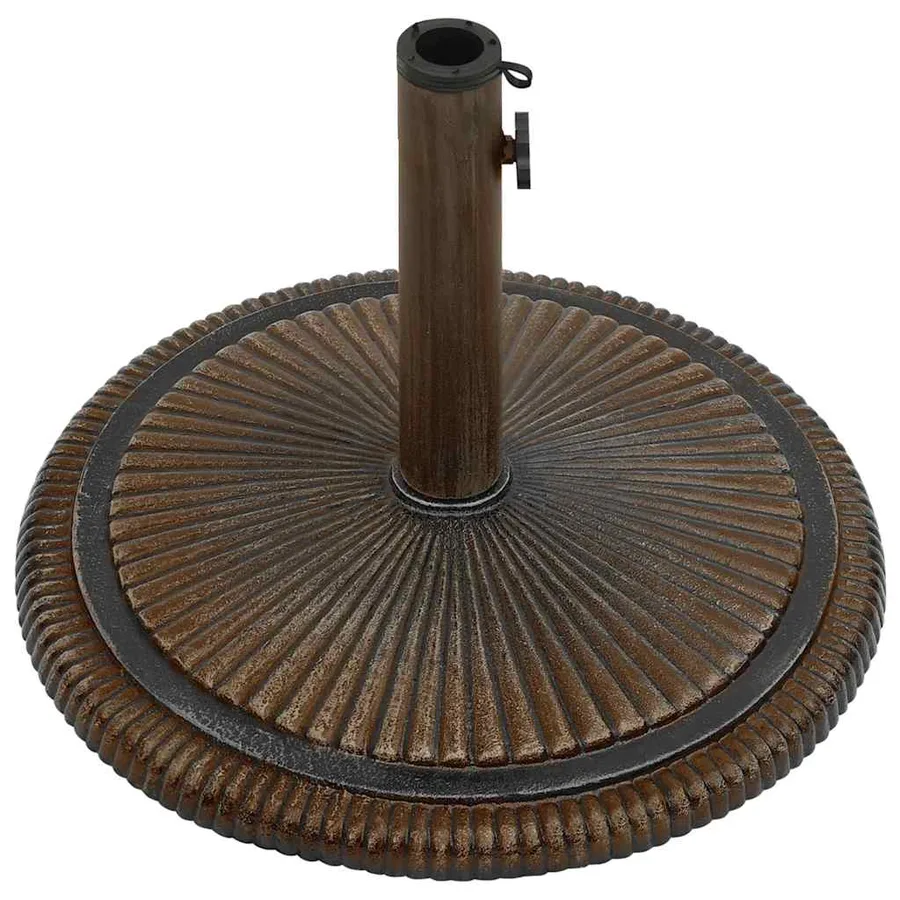 Socle de parasol Bronze 45x45x30 cm Fonte - 5