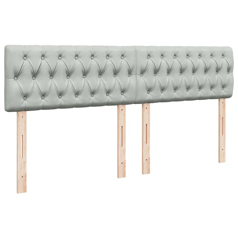 Cadre de lit ottoman avec matelas gris clair 180x200 cm velours - 9