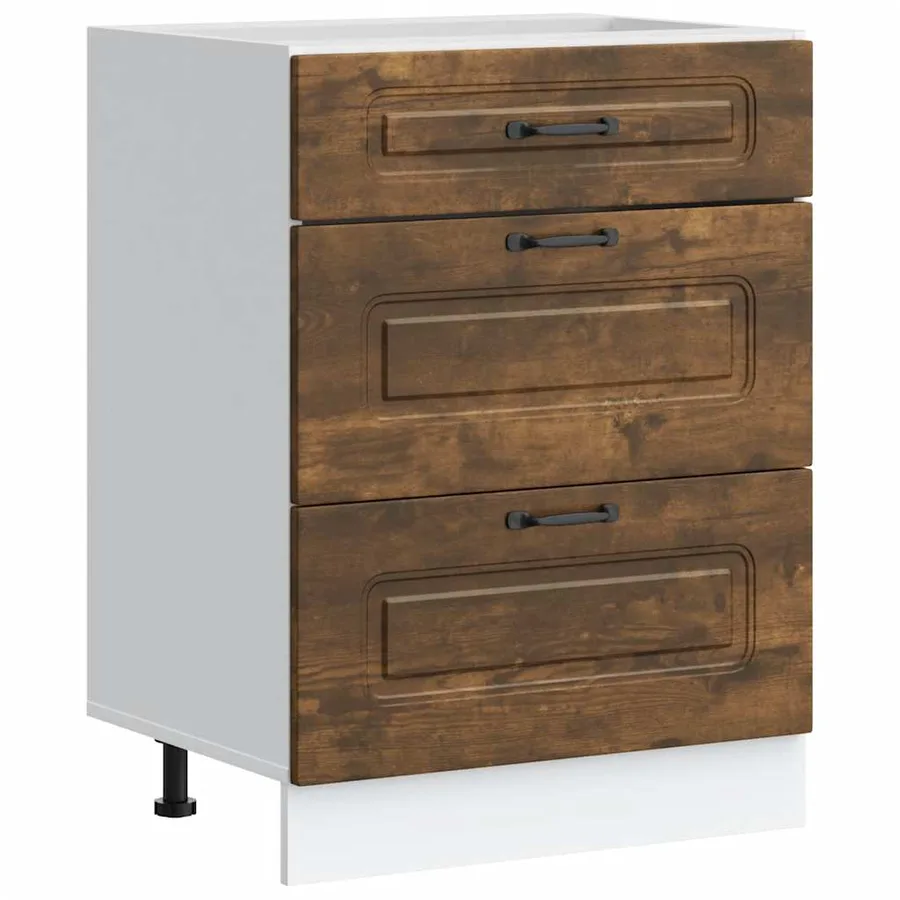 Armoire de cuisine Kalmar chêne fumé bois d'ingénierie - 2