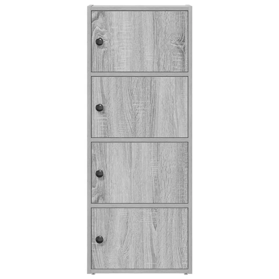 Bibliothèque sonoma gris 40x24x102 cm bois d'ingénierie - 4