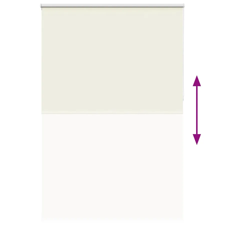 Store enrouleur occultant blanc cassé 150x210 cm largeur tissu - 9