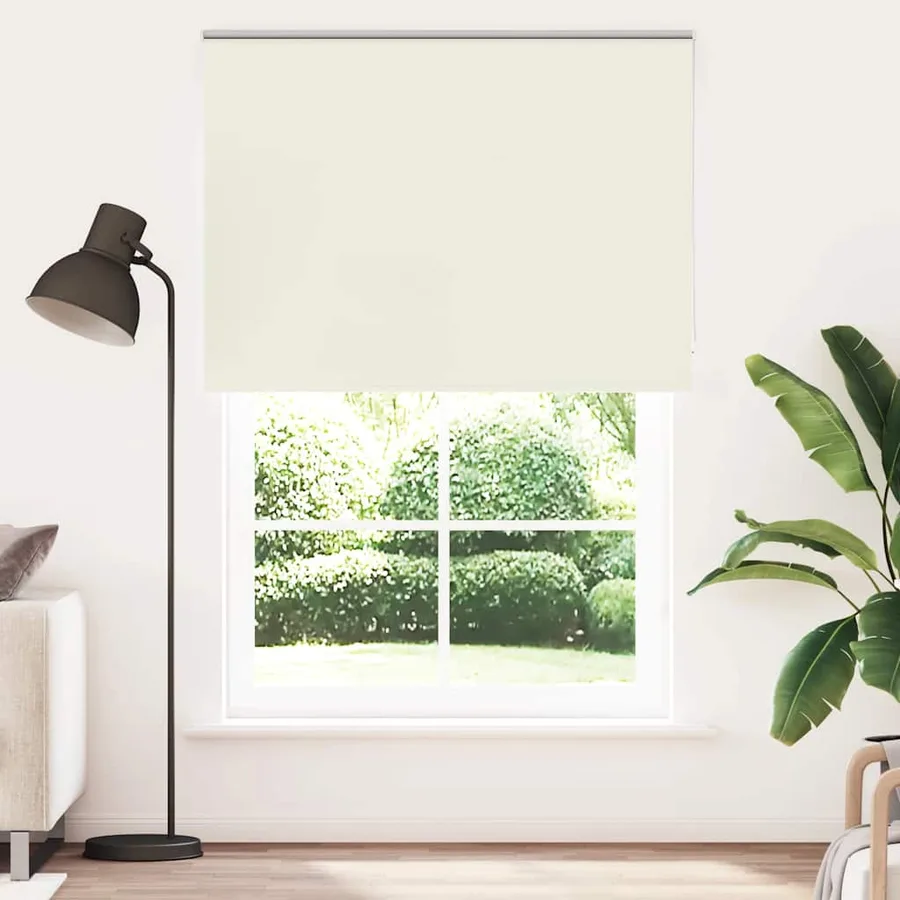 Store enrouleur occultant blanc cassé 160x210 cm largeur tissu - 2