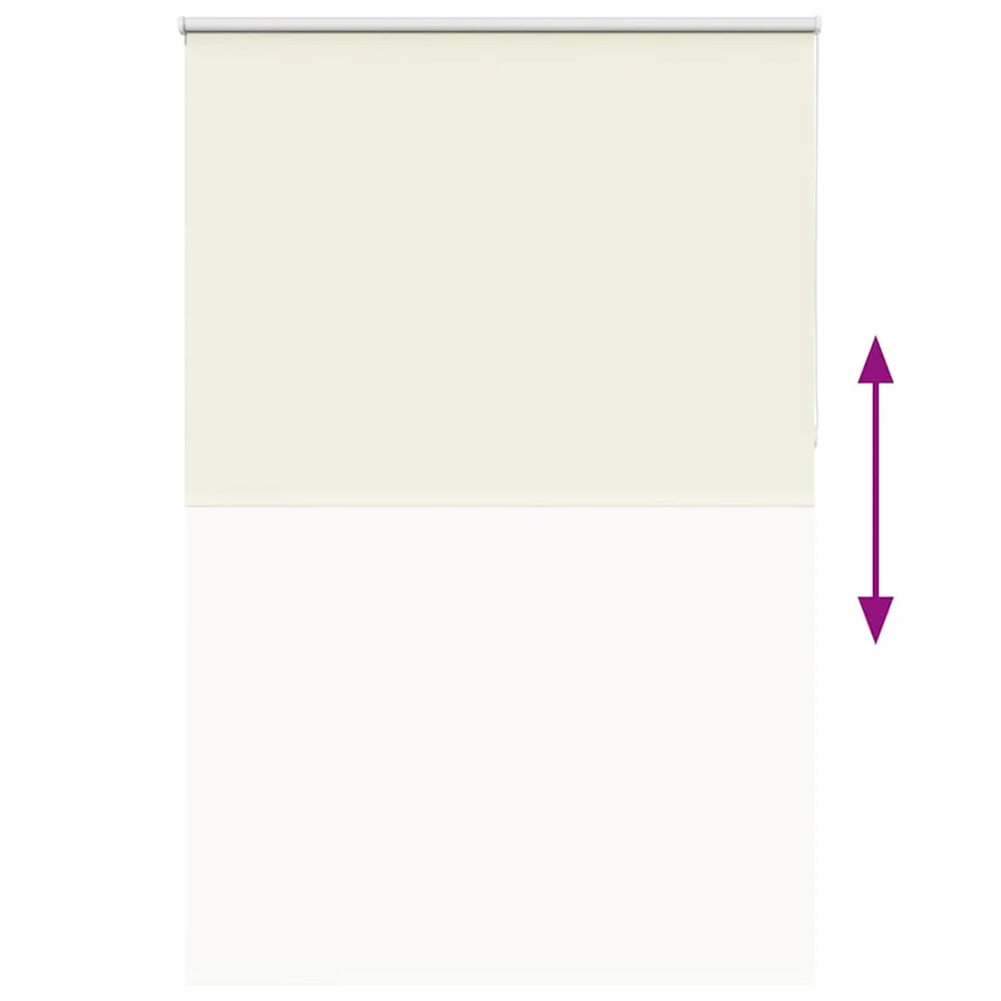 Store enrouleur occultant blanc cassé 160x210 cm largeur tissu - 9