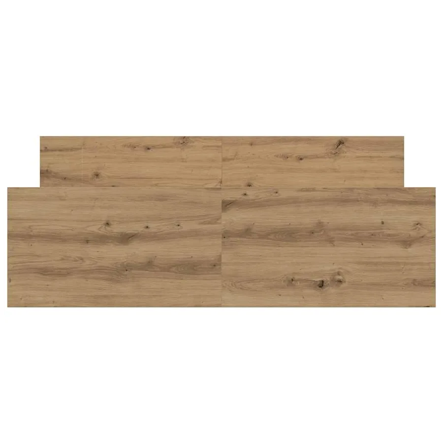Cadre de lit sans matelas chêne artisanal 140x190 cm - 5