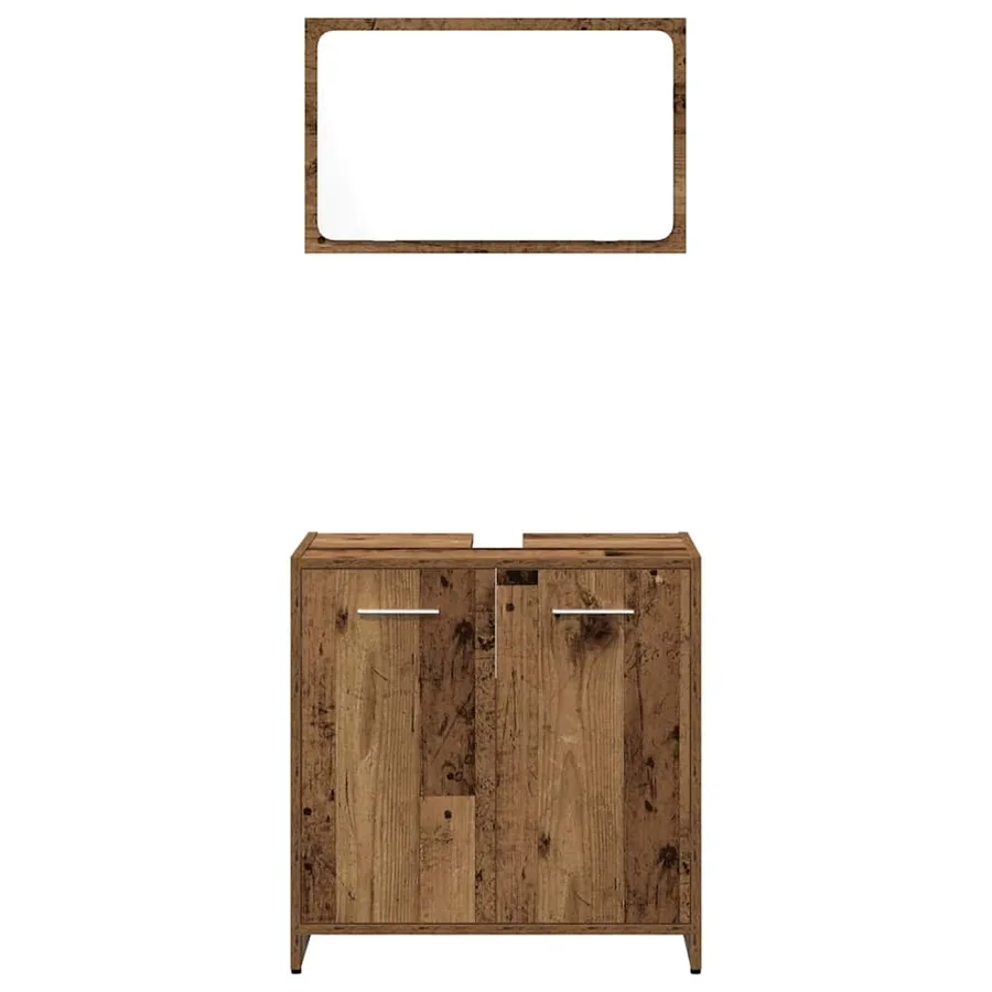 Ensemble de meubles salle de bain 3 pcs bois d'ingénierie - 5