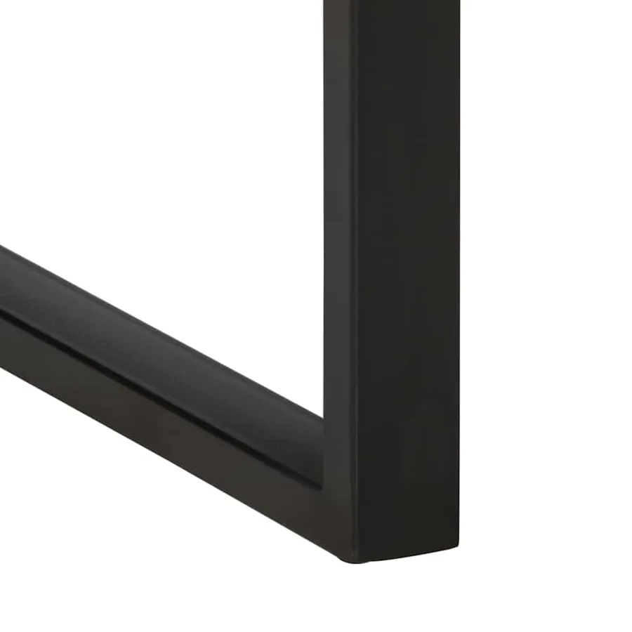 Table console multicolore 100x35x75 cm bois massif récupération - 8