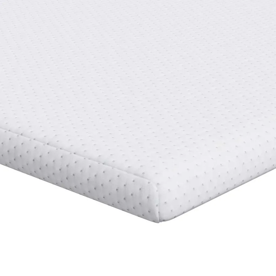 Surmatelas Blanc 140 x 190 cm Tissu Jacquard - 2