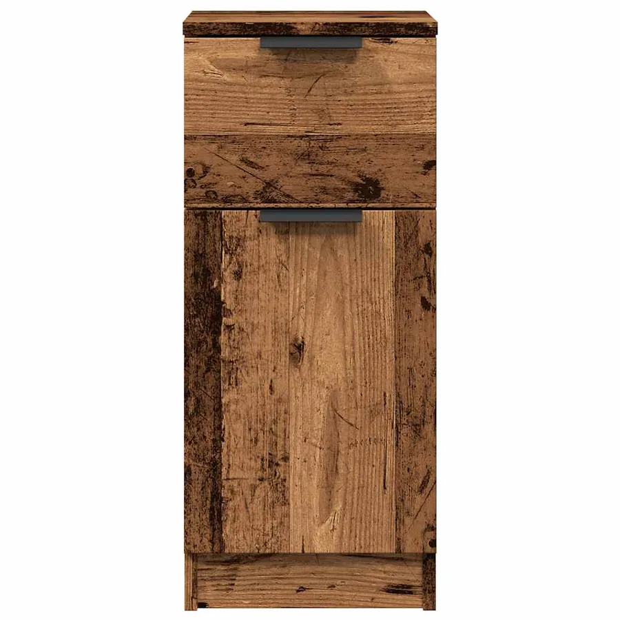 Buffet vieux bois 30x30x70 cm bois d'ingénierie - 4