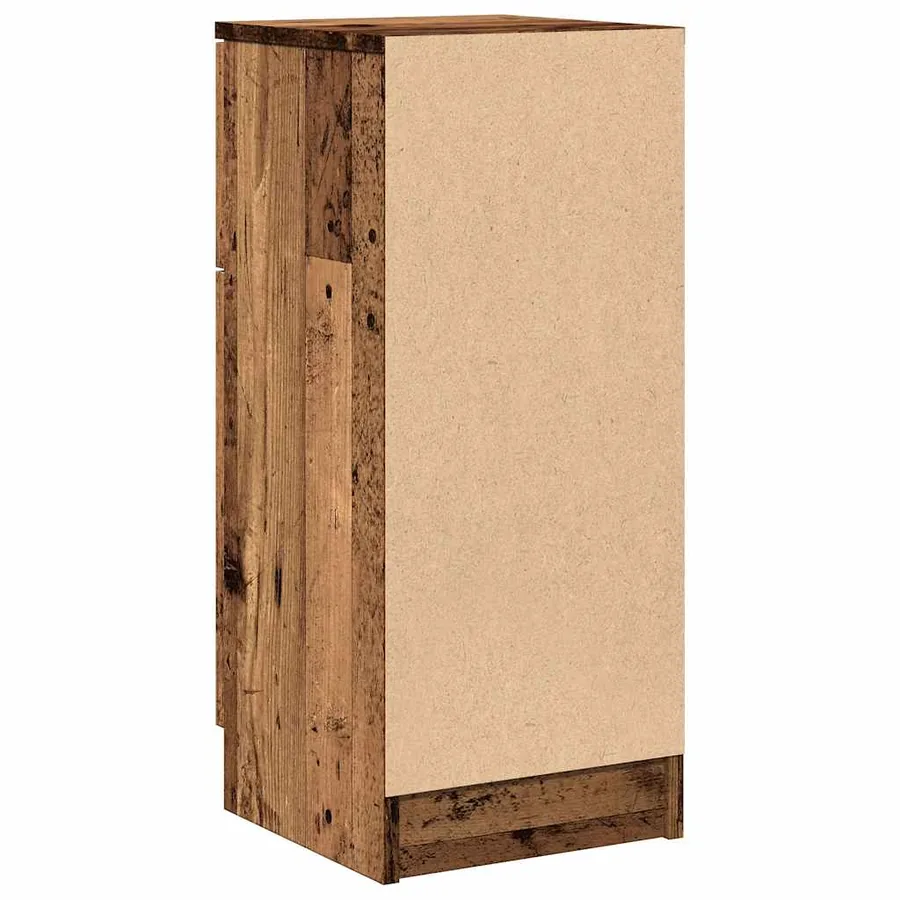 Buffet vieux bois 30x30x70 cm bois d'ingénierie - 5