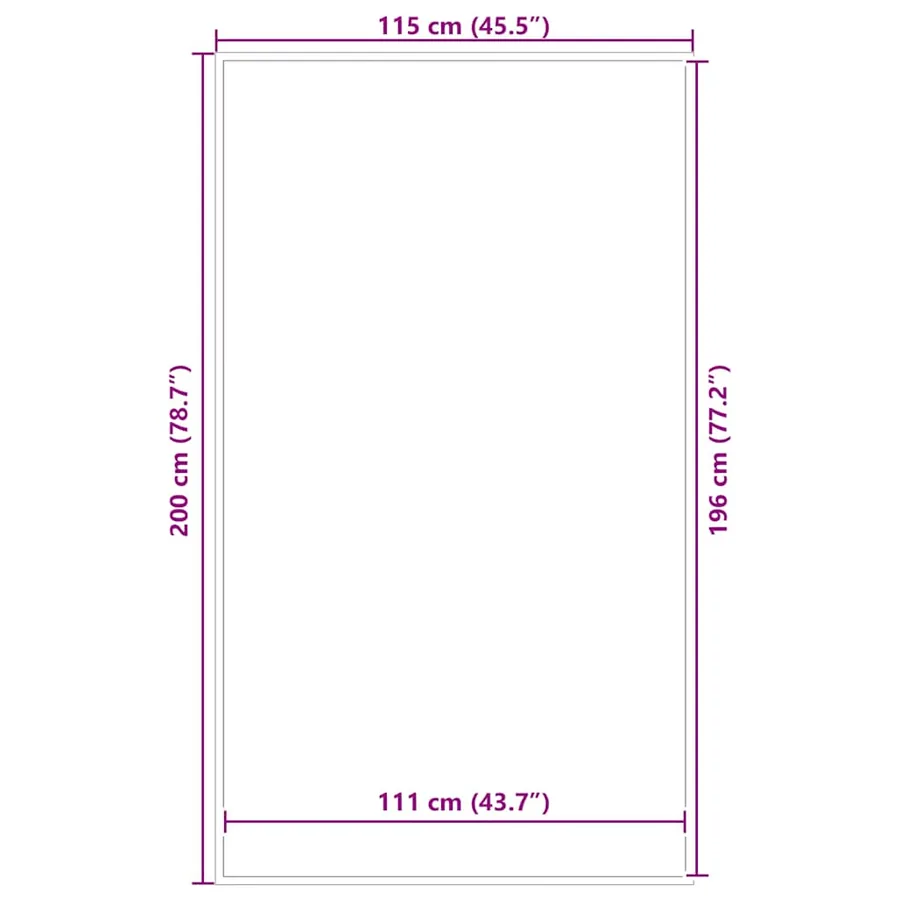 Paillasson marron 115x200 cm - 7