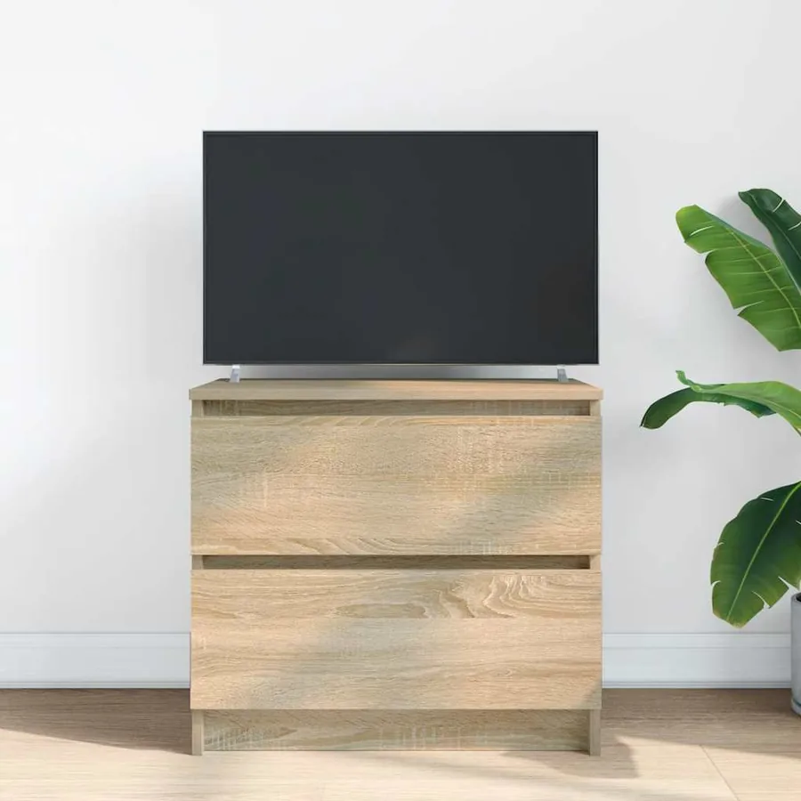 Meuble TV chêne sonoma 60x35x54 cm bois d'ingénierie - 3