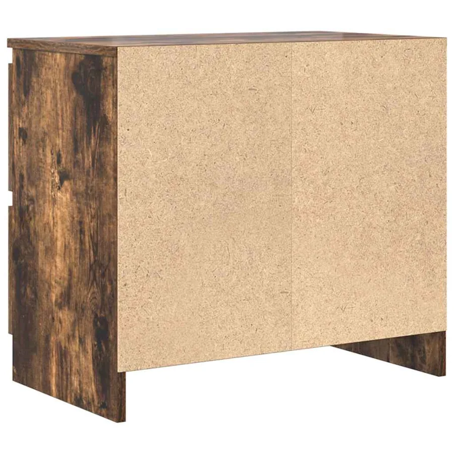 Meuble TV chêne fumé 60x35x54 cm bois d'ingénierie - 8