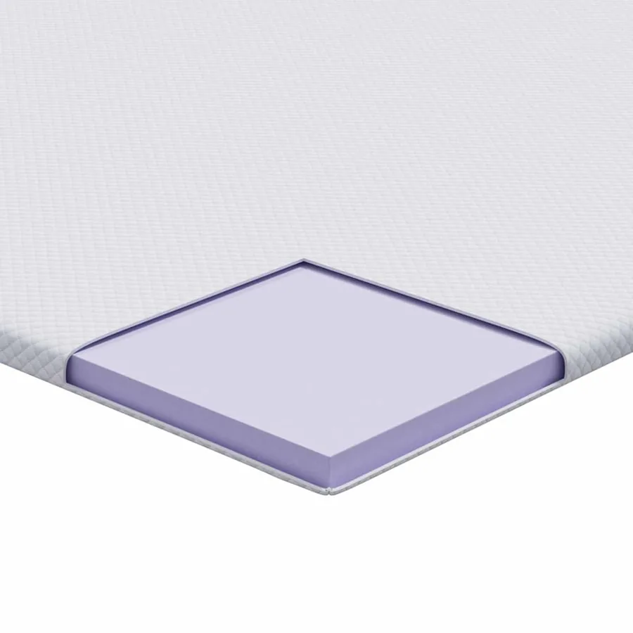 Surmatelas en mousse à mémoire 140 x 190 cm Thick Doux Blanc - 11