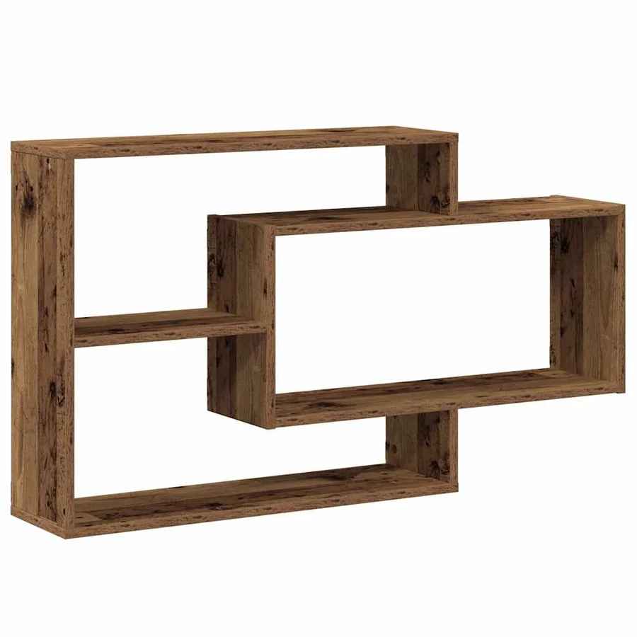 Étagère murale vieux bois 104x20x58,5 cm bois d'ingénierie - 2