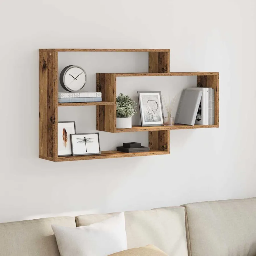 Étagère murale vieux bois 104x20x58,5 cm bois d'ingénierie - 3