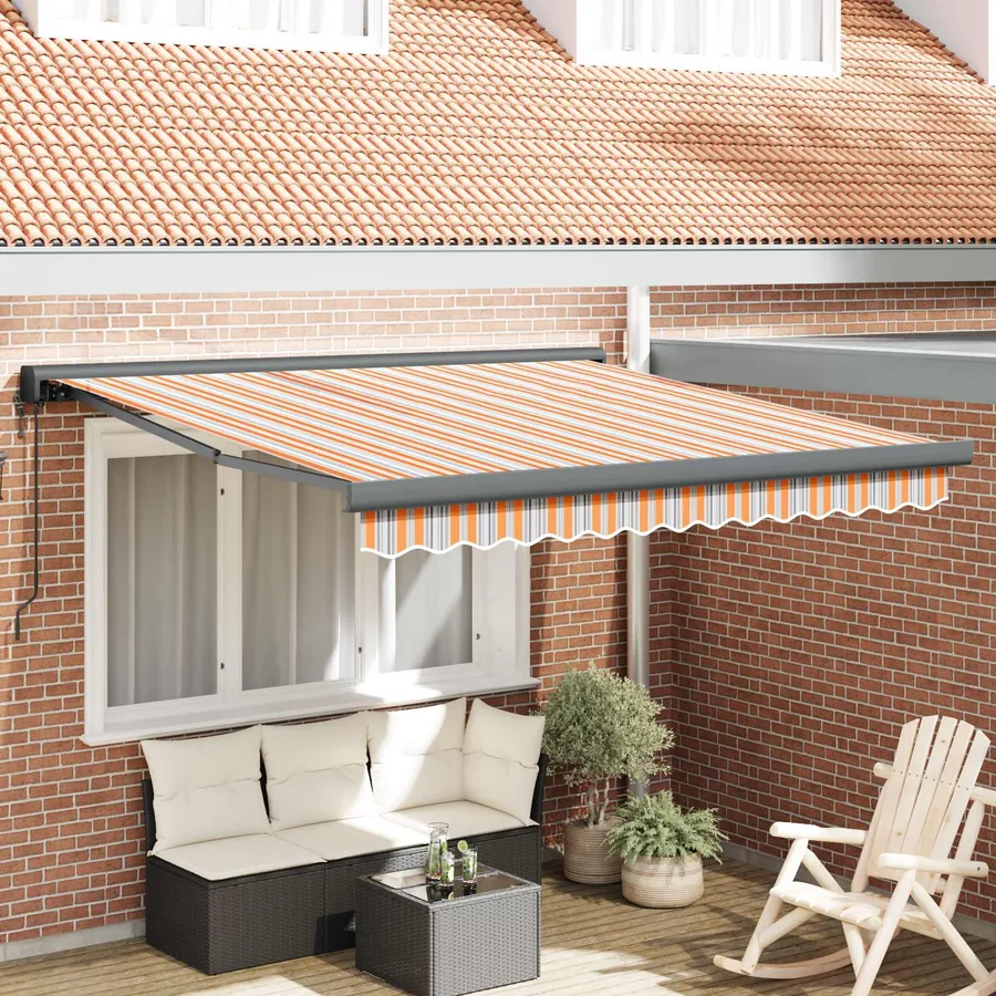 Auvent rétractable Multicolore 300 x 250 x 165 cm