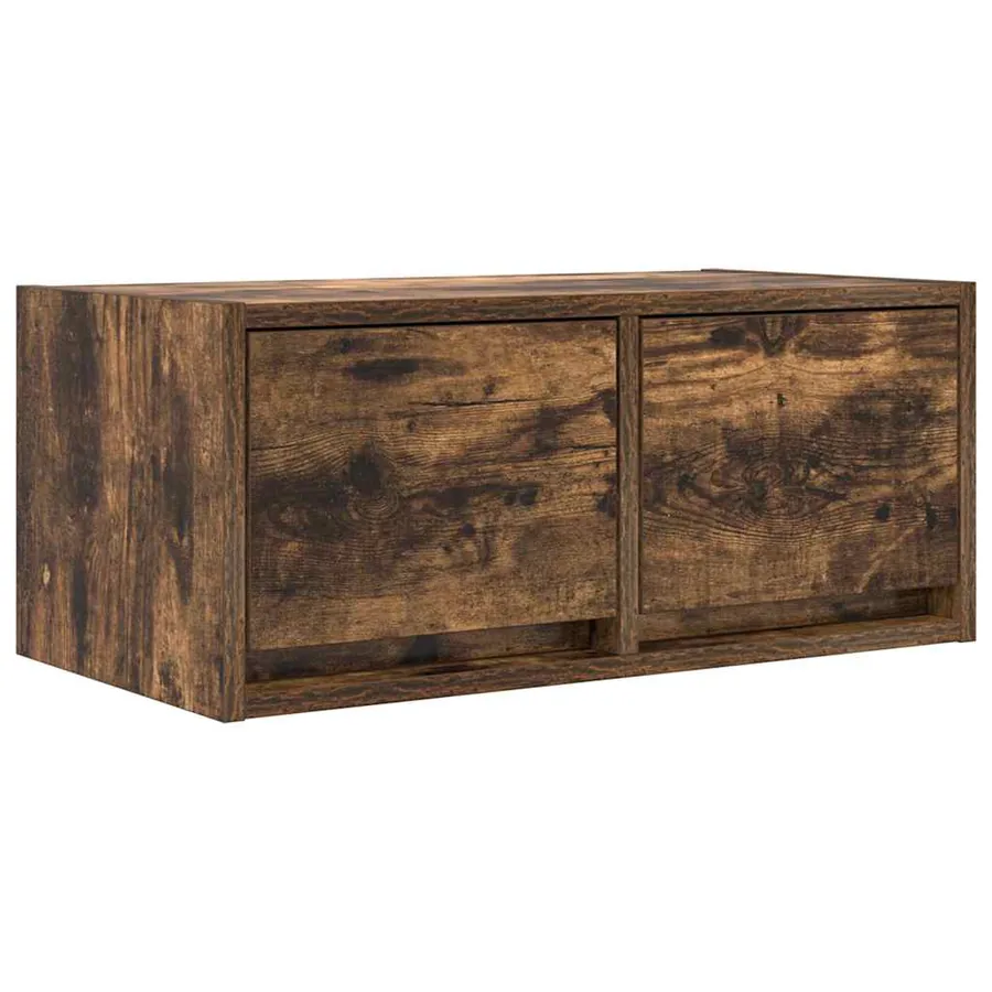 Meubles TV 2 pcs chêne fumé 60x31x25,5 cm bois d'ingénierie - 5