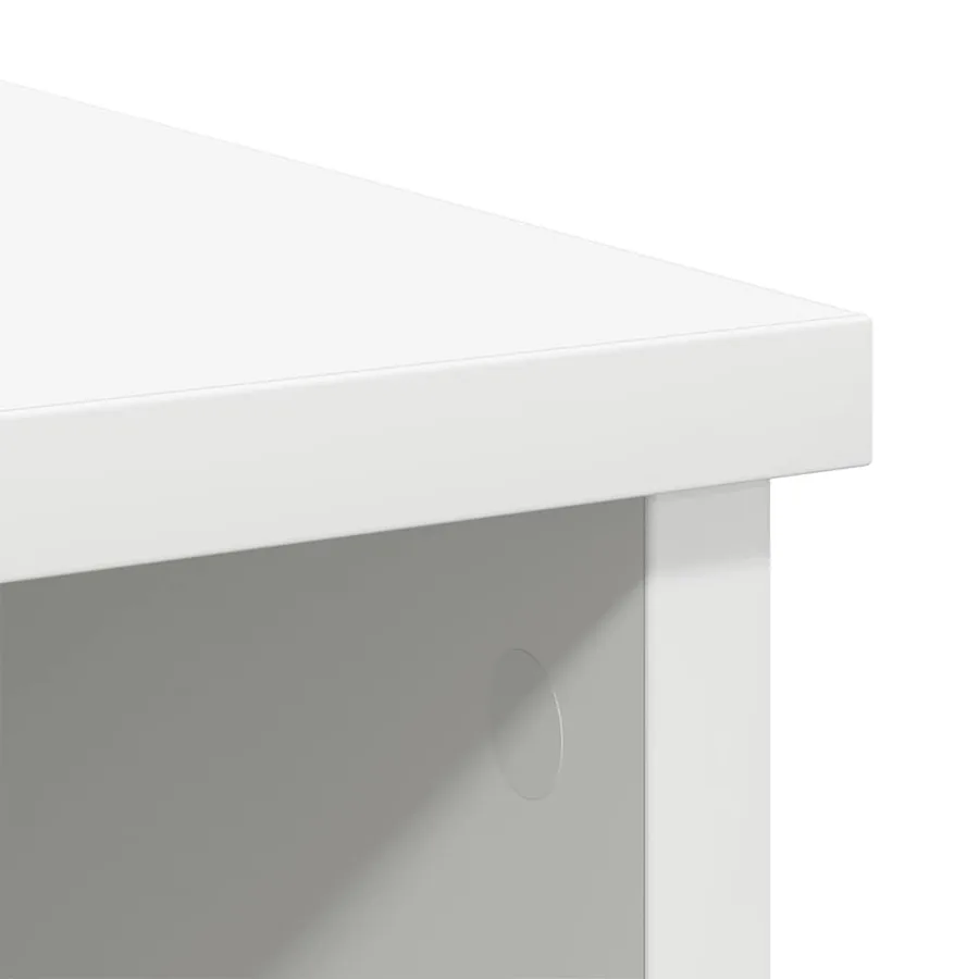 Buffet avec tiroir blanc 101x35x76 cm bois d'ingénierie - 10