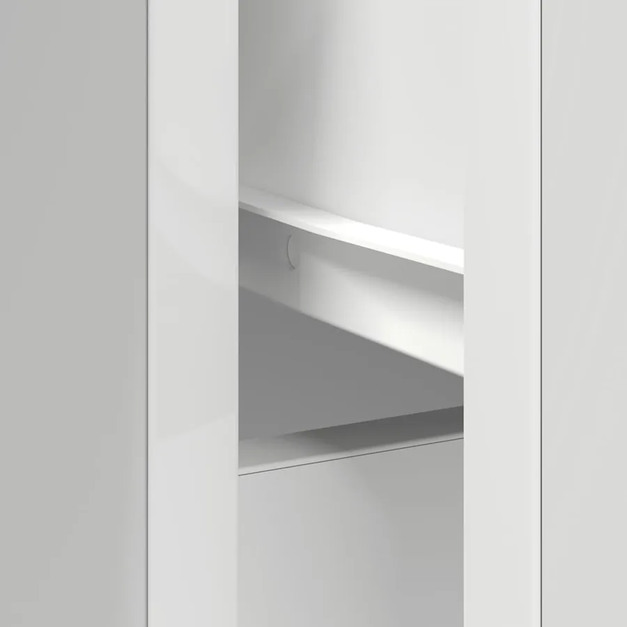 Buffet avec tiroir blanc 101x35x76 cm bois d'ingénierie - 12