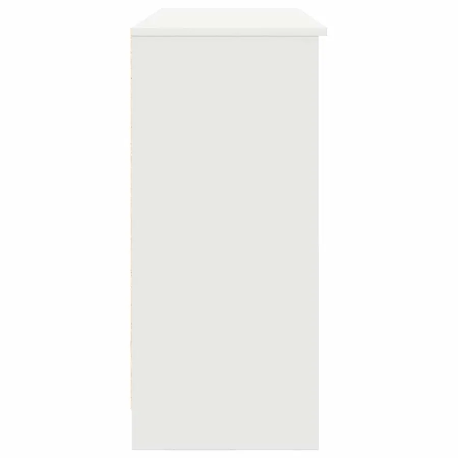 Buffet avec tiroir blanc 101x35x76 cm bois d'ingénierie - 7