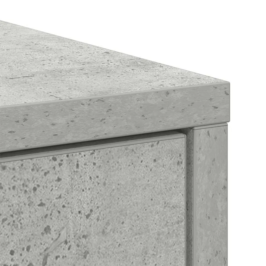 Buffet avec tiroirs et portes gris béton 70,5x34x74,5 cm - 9