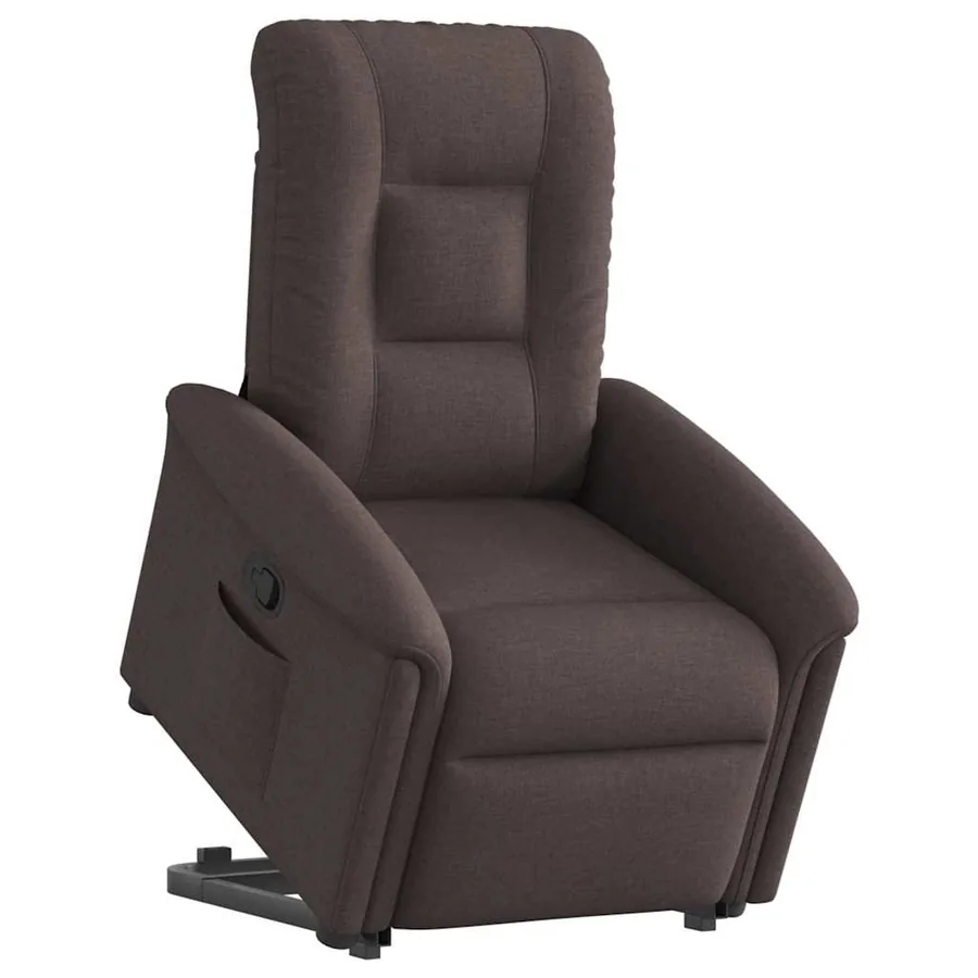 Fauteuil inclinable marron foncé tissu