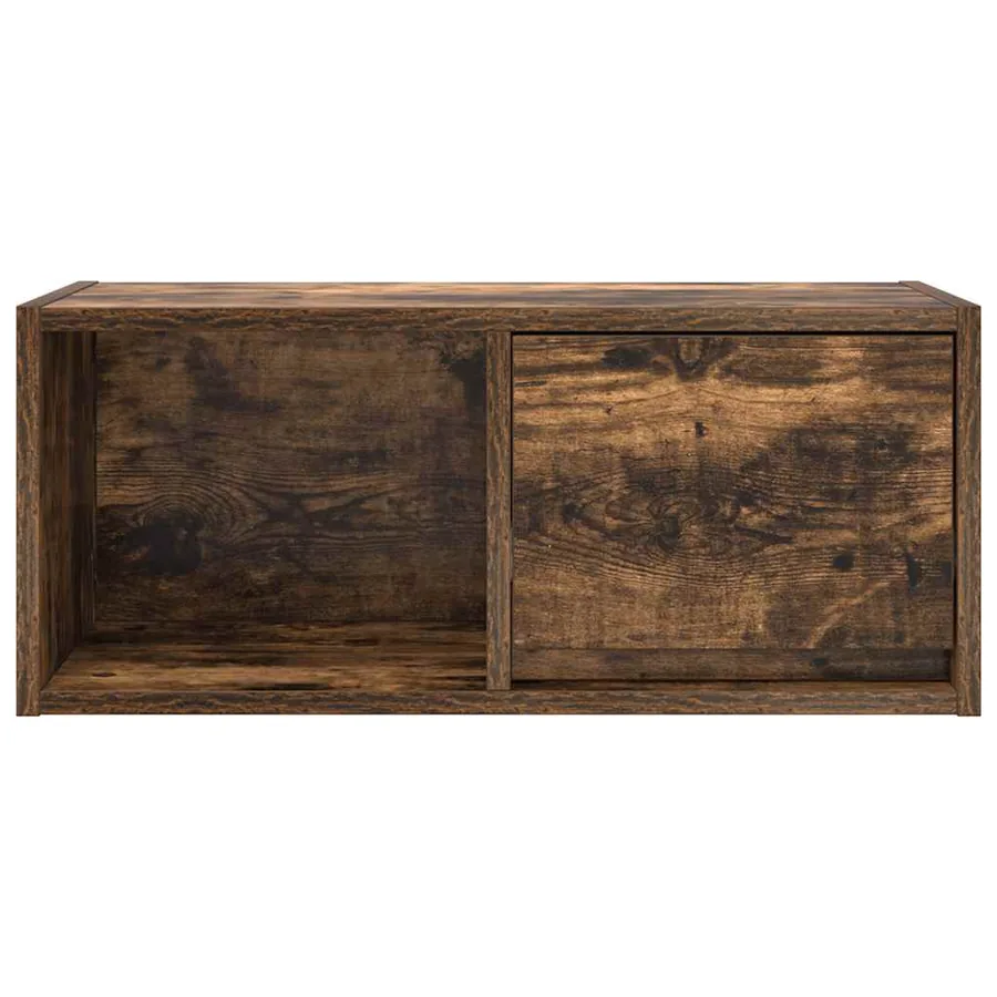 Meuble TV chêne fumé 60x31x25,5 cm bois d'ingénierie - 6