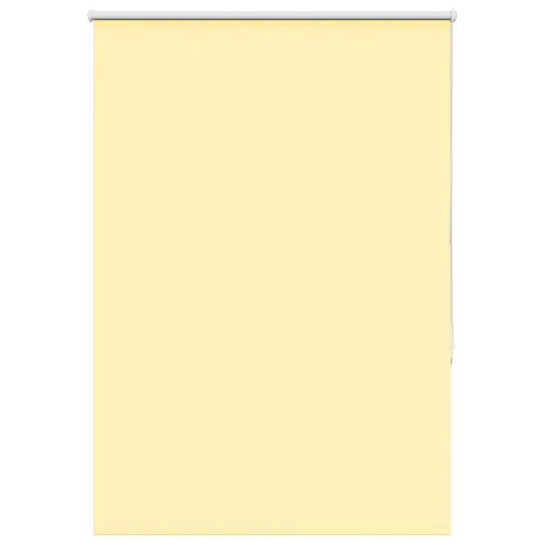 Store enrouleur occultant jaune largeur du tissu 85,7 cm