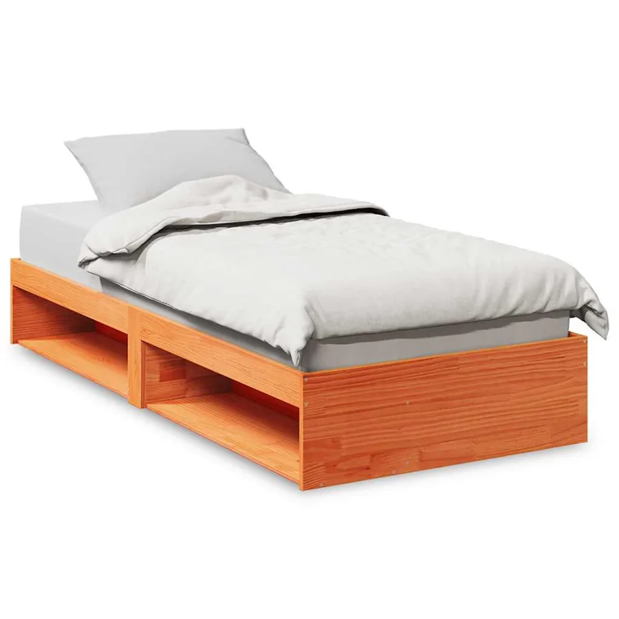 Lit de jour sans matelas cire marron 100x200 cm pin massif - 2