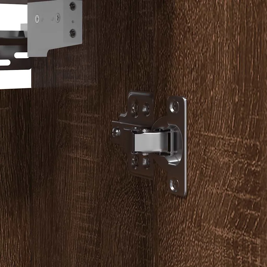 Armoire murale de salle de bain miroir chêne marron 60x21x60 cm - 11