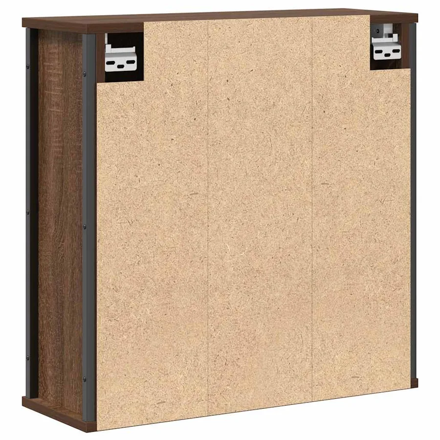 Armoire murale de salle de bain miroir chêne marron 60x21x60 cm - 7