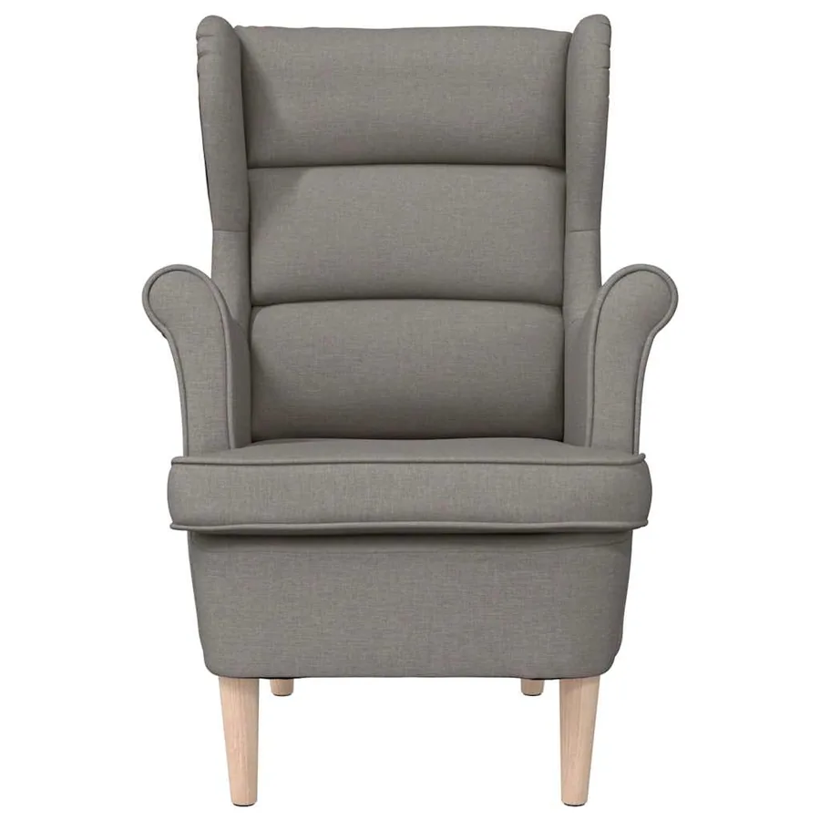 Fauteuil taupe 74x84x100 cm tissu - 4